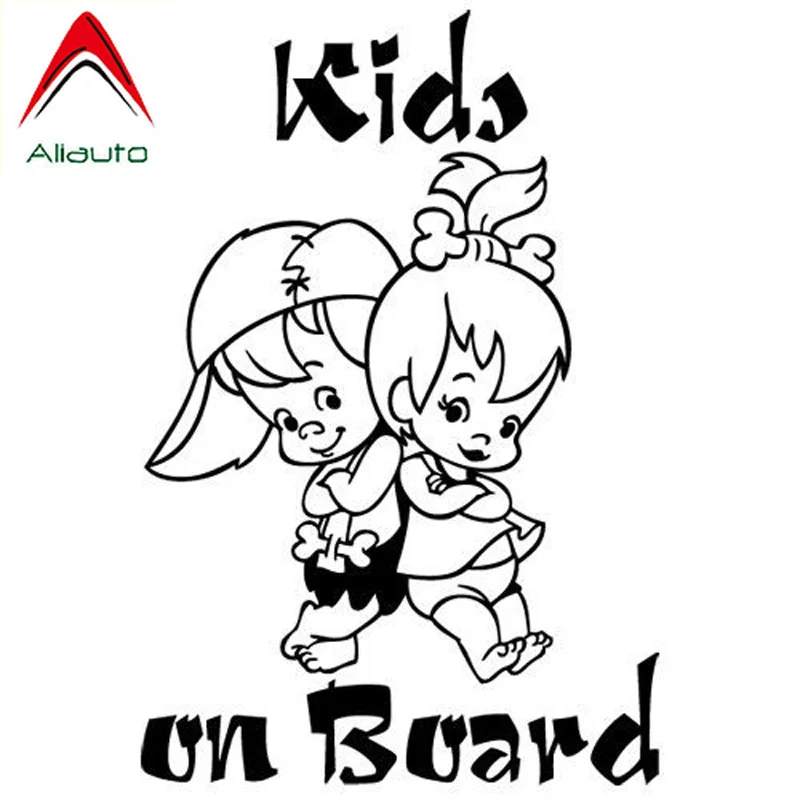 Мультипликационные Предупреждение льные наклейки Aliauto милые детские на борту