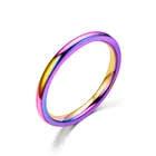 2 мм ширина поверхность матовая внутреннее кольцо из розового золота титановая сталь кольцо обещание Anel Masculino титановое Карбидное кольцо
