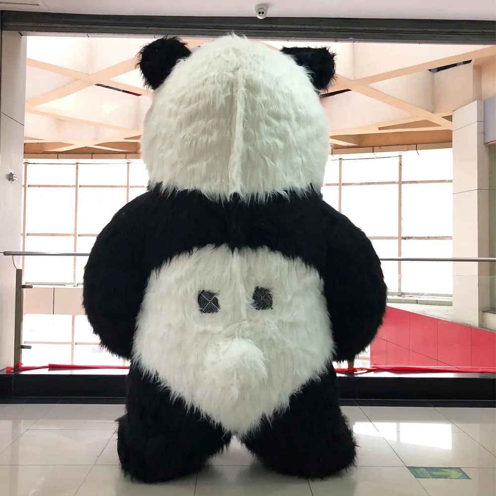 2 6 м высокий надувной китайский панда Медведь талисманы костюмы Хэллоуин