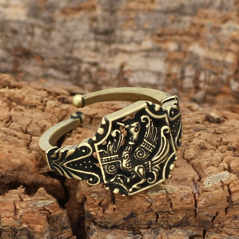 

Ювелирные изделия для женщин 2021 Скандинавская мифология ворона кольцо ретро регулируемое мужское кольцо с креплением