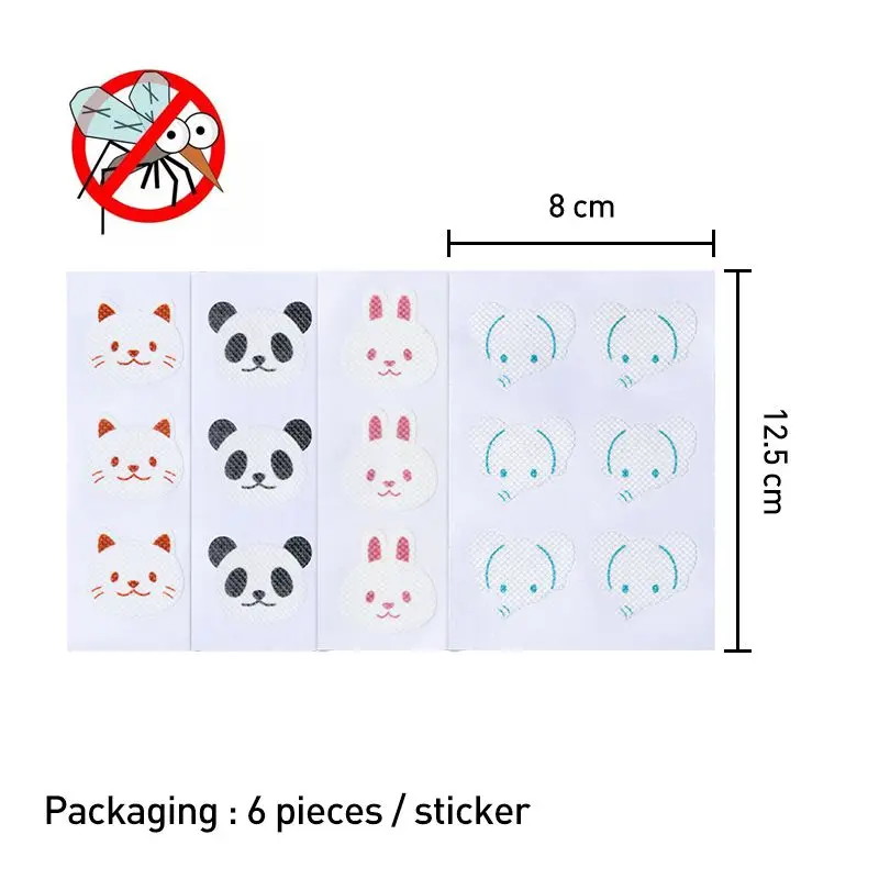 

18pcs Mosquito Repellent Patches Stickers Cartoon Anti-Mosquito Natural Non Toxic Insect Repeller Medical Plaster Children D3050