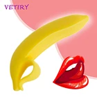 Реалистичный силиконовый фаллоимитатор VETIRY с ручкой банана, интимные игрушки для женщин, женский мастурбатор, Анальная пробка, вагинальный массаж