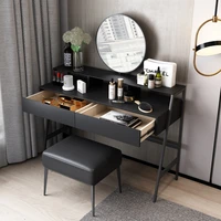 Italian Minimalist Dressing Table Cosmetic Table Bay Window Storage Cabinet Mirror Light Luxury Modern Net Red