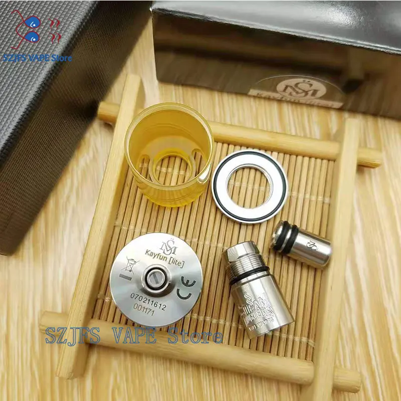 Впускной воздух KF KAYFUN LITE 316 ss 24 мм 3 5 мл регулируемый от 0 до 1 8 нижняя заправка vs kayfun