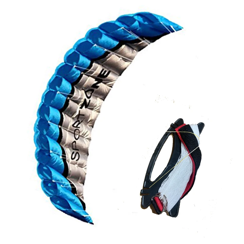 

Высококачественный парафлайт 2,5 м с двойной линией, с ручкой и линией, мощный Плетеный парусник, кайтсерф, Радужный спорт, пляж для взрослых