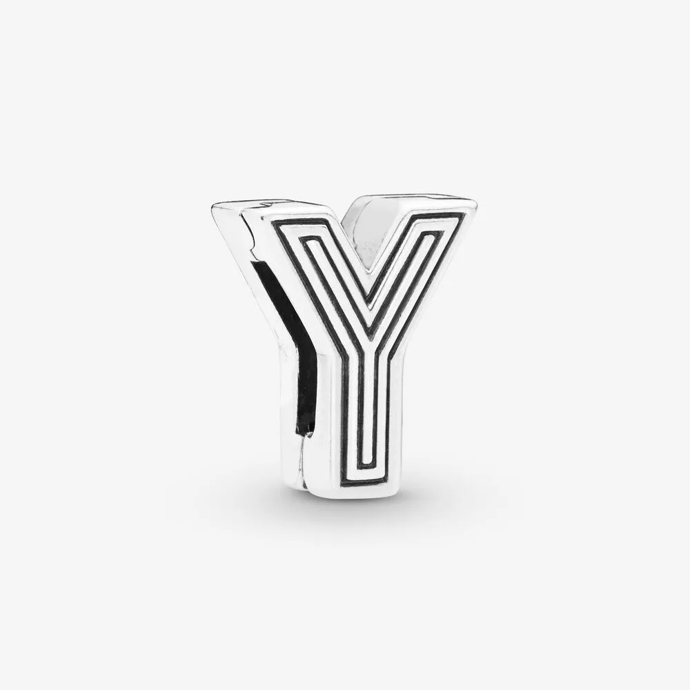 Женский подарок зажим с именем сделай сам 100% Φ серебряная буква бусинами