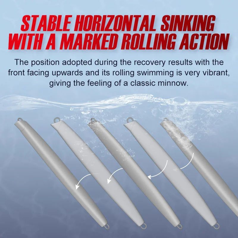 Noeby 3Pcs Fishing Lure Set 110mm 46g Sinking Pencil Long Casting Wobblers Artificial Hard Bait Shore Jigging Sea Fishing Lure