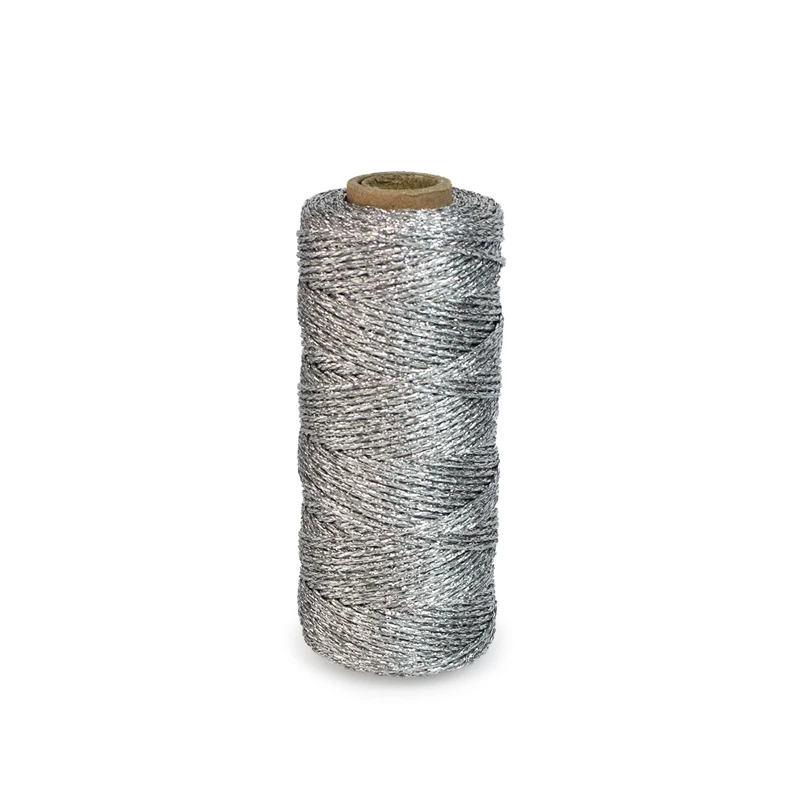 1 шт. плетеная веревка для пекаров из металлической фольги цвета розового золота