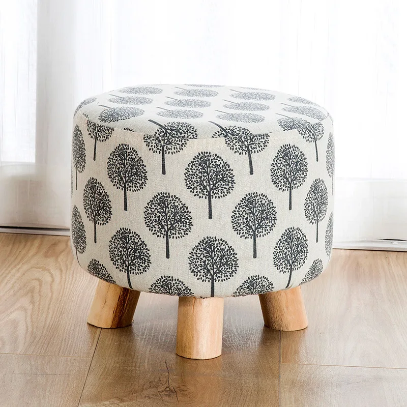 Стул для обуви современный простой низкий стул твердый деревянный L креативная