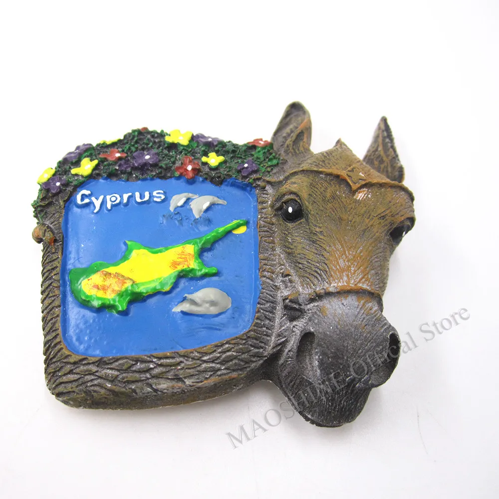 

Fridge Magnet Fridge Magnet Souvenir Stickers Home Decoration Hogar Home Decor Refrigerator Magnets imanes Donkey Cyprus Greece
