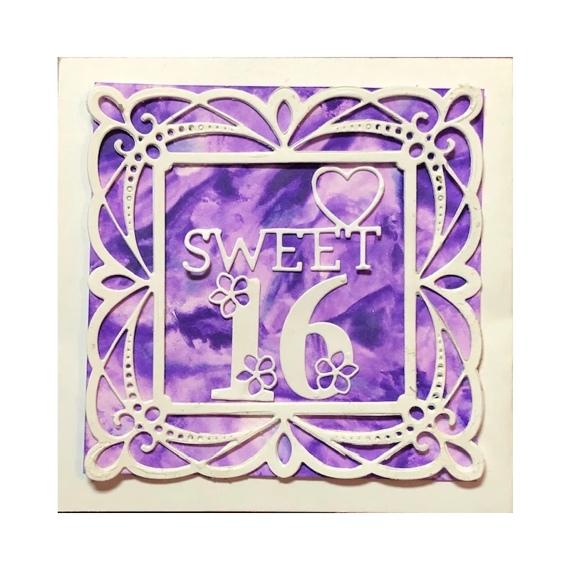 Металлические штампы с цветочным номером алфавит рамка для скрапбукинга фоновые