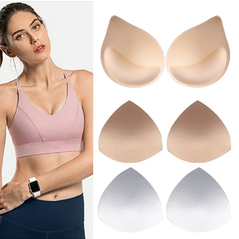 

6pcs/3pair Sponge Bra Pads Push Up Breast Enhancer Removeable Bra Padding Inserts Cups for Swimsuit Bikini Padding Intimates