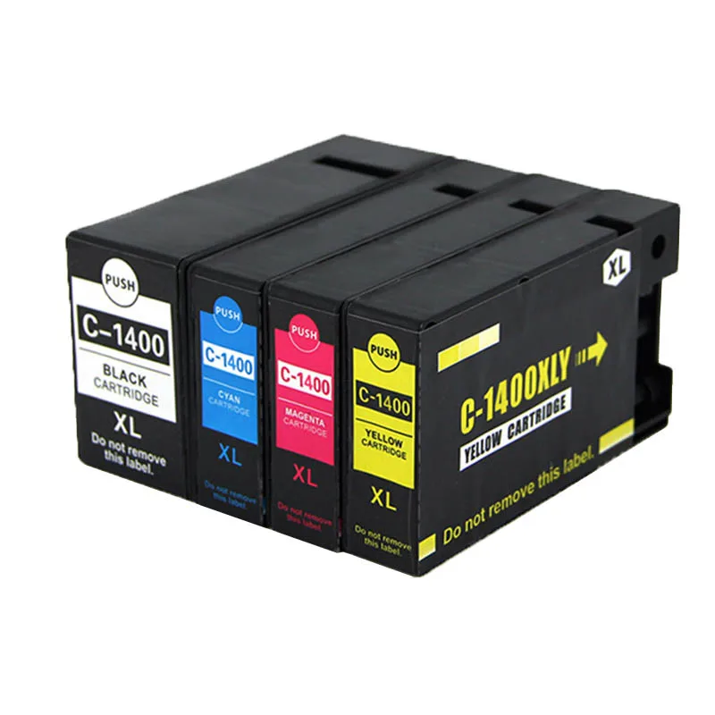 4 x Φ совместимый чернильный картридж для Canon PrinterMAXIFY MB2340 MB2040 MB2140 MB2740 PGI 1400 PGI1400 XL |