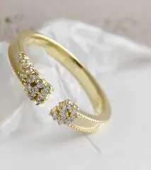 SHANICE Luxury Brand S925 sterling silver open ring designer full stars micro-inlaid cubic zircon opening ring fine jewelry gift - Цвет основного камня: 3mm silver