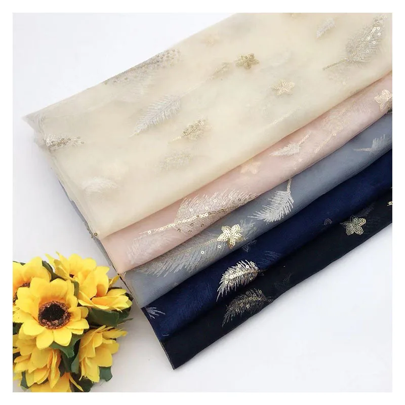 Блестящая вышивка блестками фототкань для юбки-пачки фотоплатье ручная работа