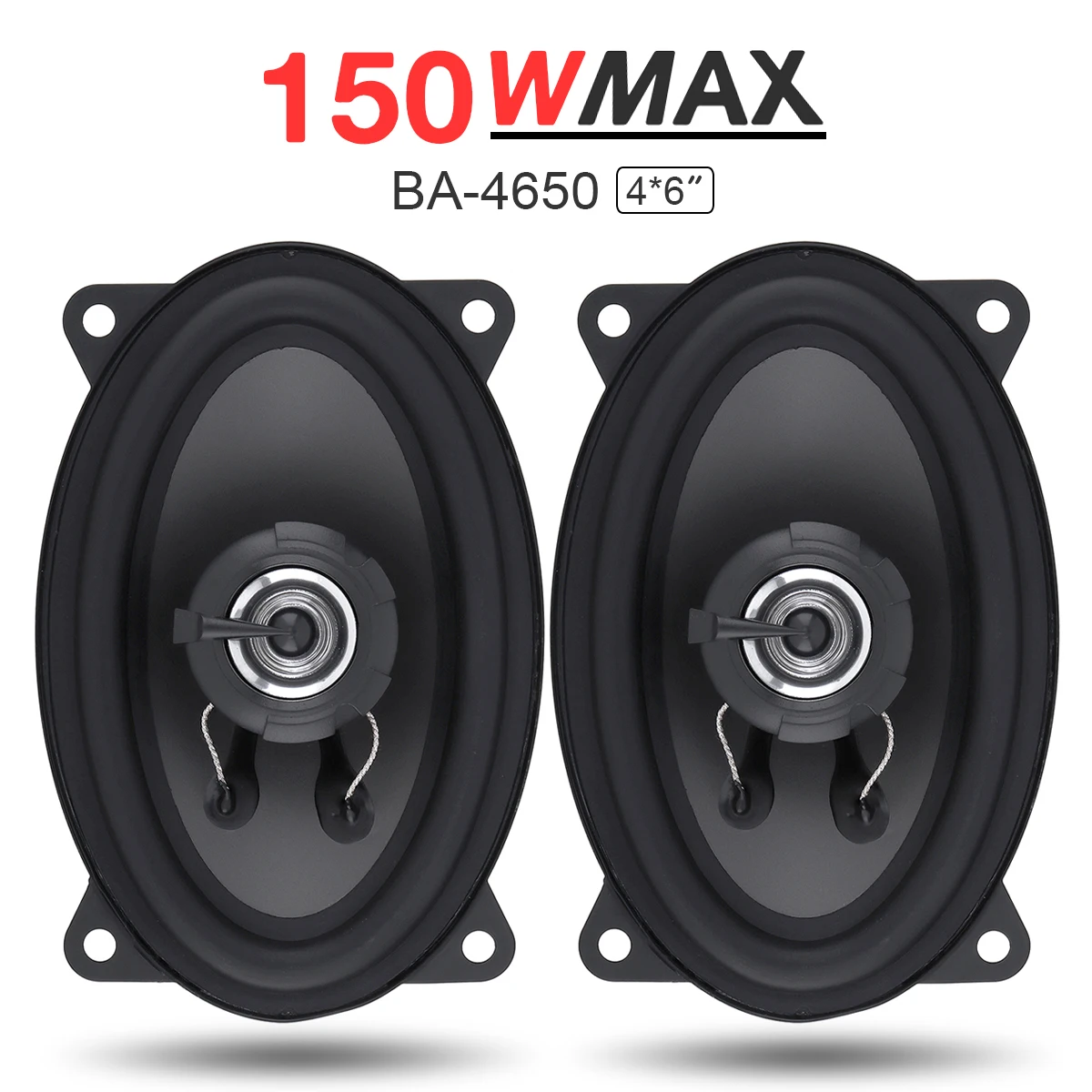 2 шт. 4x6 дюймов способа 150W фары для автомобилей Динамик автомобильный HiFi аудио