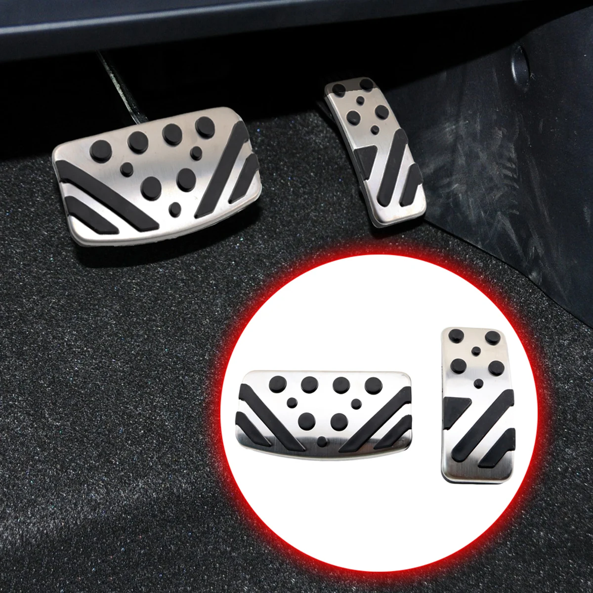 

AT Pad For Mitsubishi Outlander Sport Lancer 2008-2017 Parts Gas Fuel Accelerator Brake Pedal Cover Anti-skid Accessory