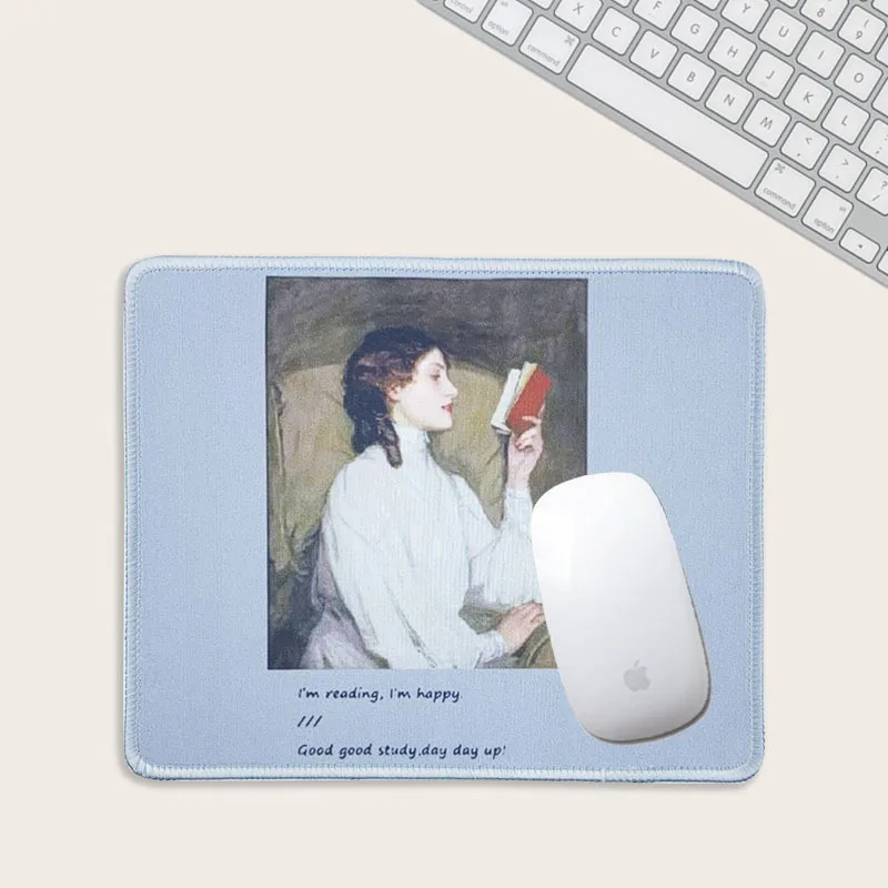 

Простая литературная иллюстрация, коврик для ноутбука, компьютерный стол, толстый нескользящий коврик, письменный стол, резиновый коврик д...