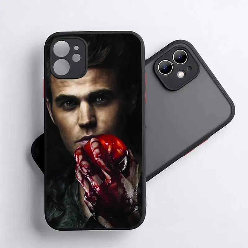 

The Vampire Diaries Horror Phone Case Matte Transparent for iPhone 7 8 11 12 s mini pro X XS XR MAX Plus coque