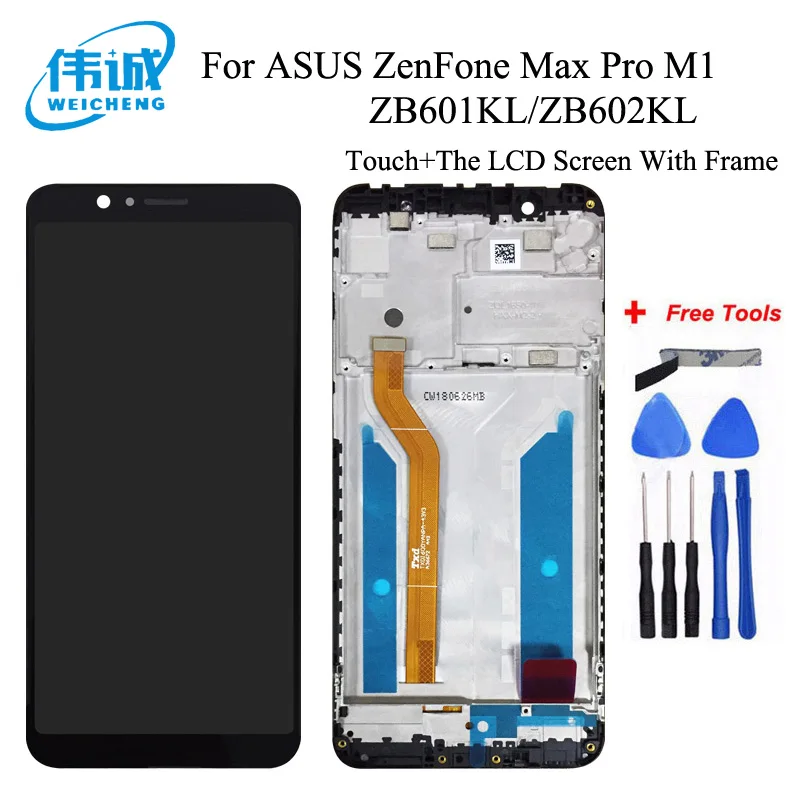 ЖК-дисплей для Asus ZenFone Max Pro M1 LCD ZB601KL ZB602KL с сенсорным экраном и дигитайзером в сборе