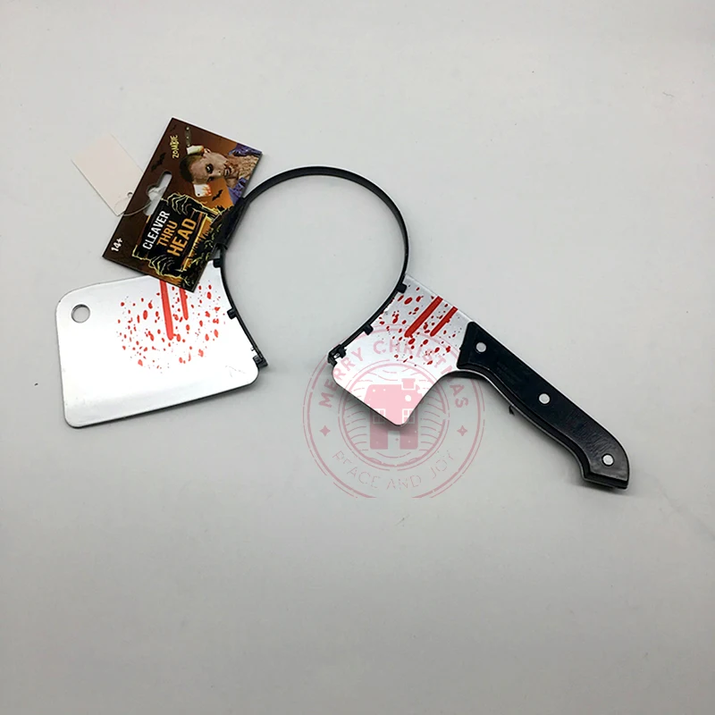 Обруч для волос на Хэллоуин пластиковый обруч имитации головки кухонного ножа