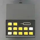 Алюминиевый Портативный ящик для хранения SIM-карты Micro Pin для Apple Samsung 56, защитный чехол для хранения SIM-карт