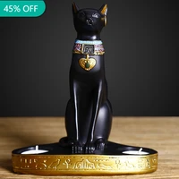 16x20cm egyptian cat figurine statue decoration vintage cat goddess bastet statue home garden