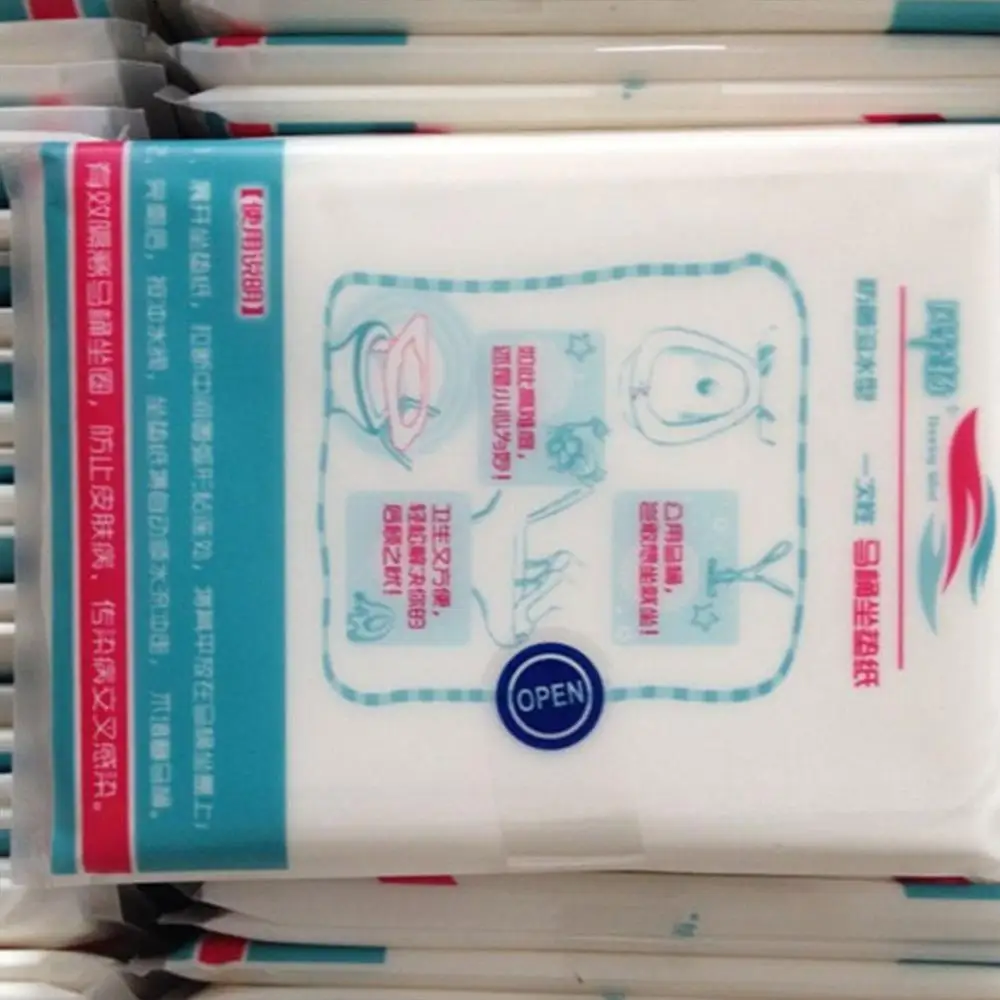 Новинка 10 шт. ежедневная дорожная водонепроницаемая бумага для сиденья унитаза с