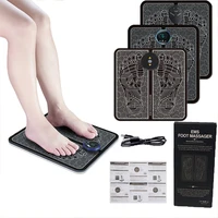 foot massager electric ems feet massage pad usb rechargable muscle stimulator wireless blood circulation health care tools