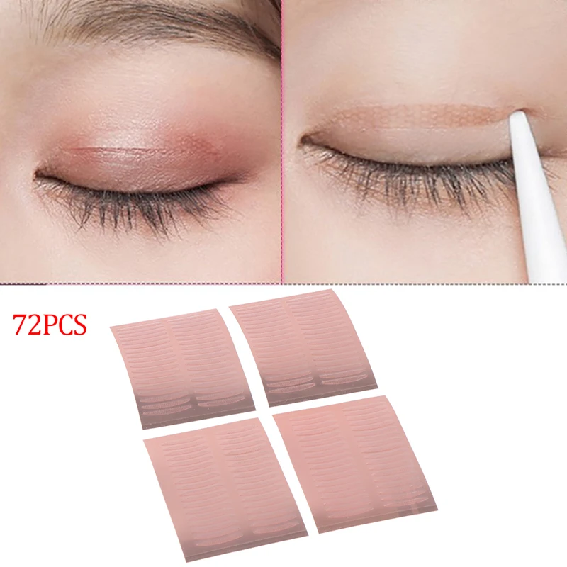 

72PC Double Eyelid Tape Self-Adhesive Gold Eyelid Stickers Waterproof Stickers Double Eyelid Double Eyelid Tape Free Shipping