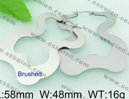 Медвежонок титановая сталь серьги из нержавеющей стали матовые блестящие полые