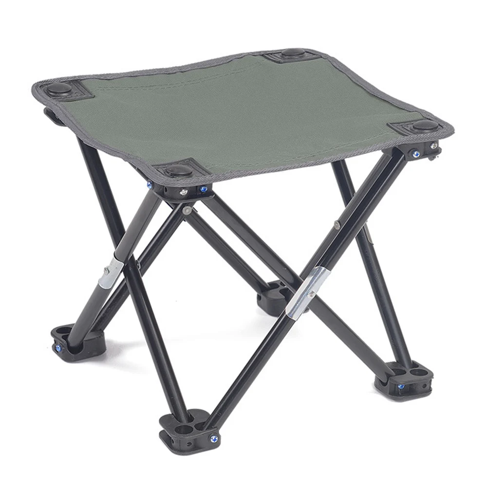 Goede Outdoor Ultralichte Draagbare Vouwen Vierkante Kruk Slacker Stoel Voor Bbq Camping Vissen Travel Wandelen Tuin Strand