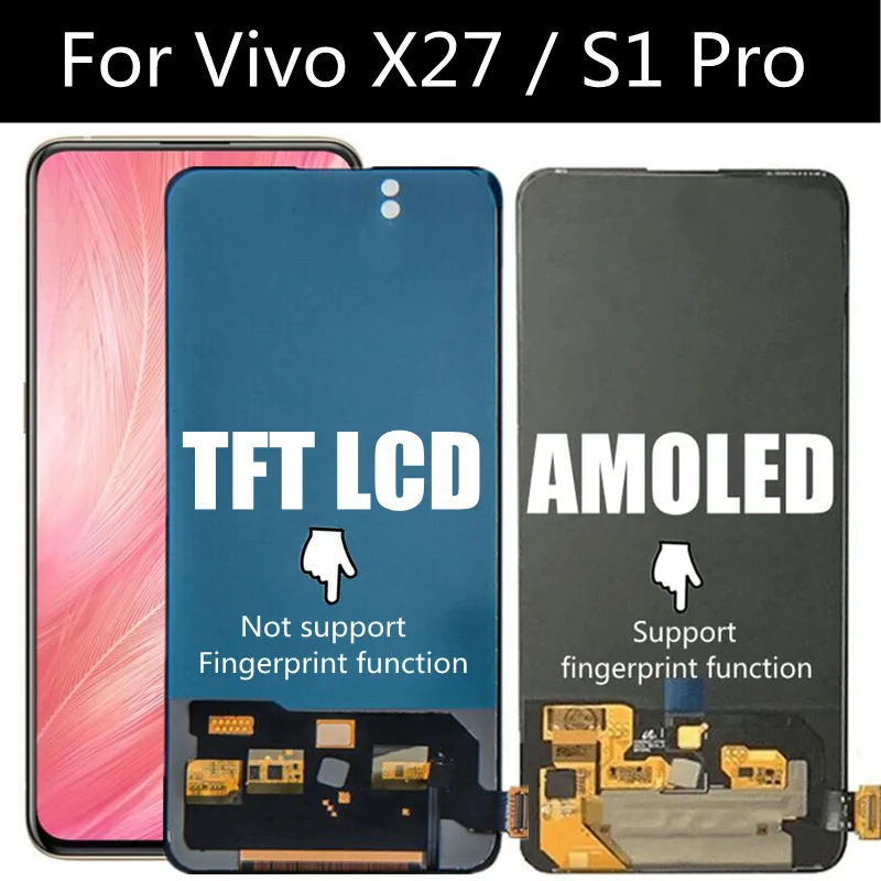 6 39 ''ЖК дисплей для Vivo X27 V1829 S1 PRO ЖК Дисплей кодирующий преобразователь