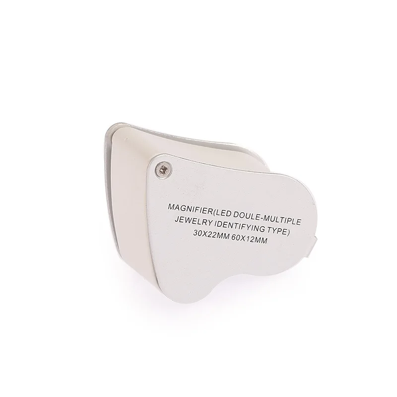 Ювелирная Лупа увеличительное стекло 30x 60X Складная лупа линза мини Карманная для