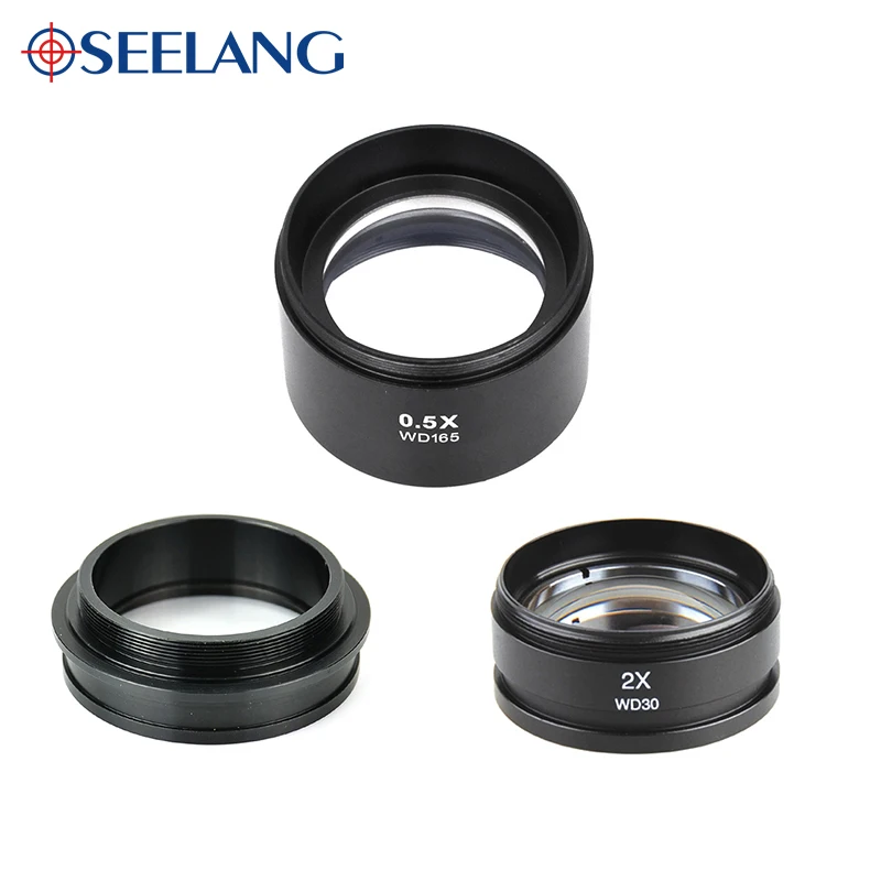 Бинокулярный Защитный Объектив с увеличением 0 5x 1X 2X 48 мм|Запчасти и аксессуары