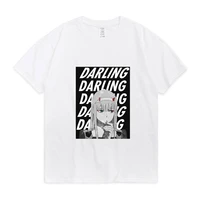 zero two darling in the franxx anime t shirt men women summer comfortable custom short sleeve tshirt college students tee man