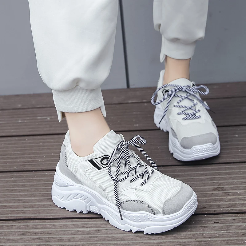 Fujin/женская повседневная обувь Сезон осень Женская из сетчатого материала Прямая