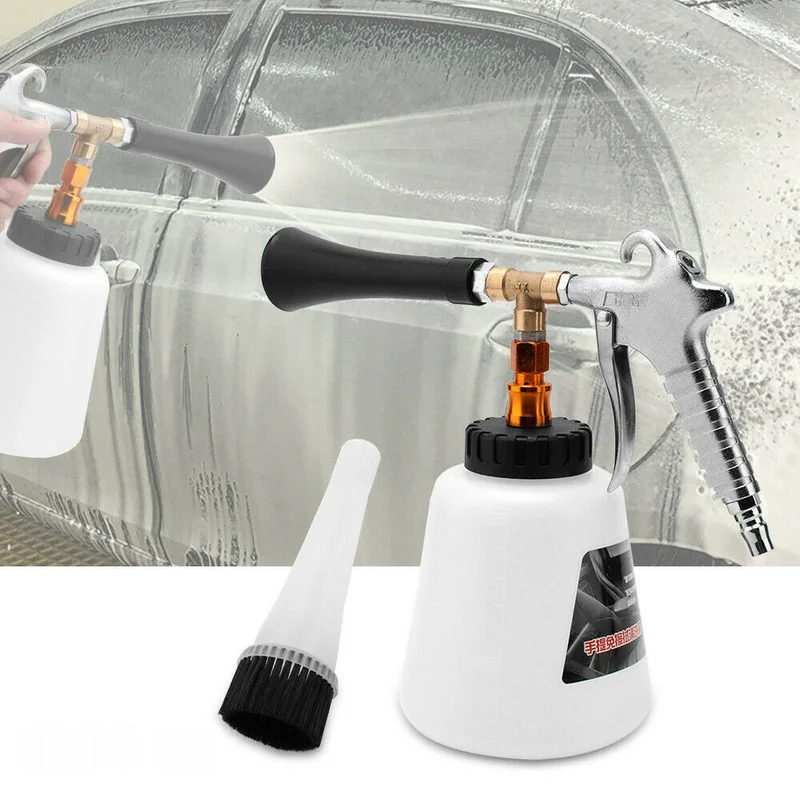 

1pcs Air Pulse High Pressure Car Cleaning Gun Interior Exterior Clean Tornado with Brush for Car Wash Cleaning Tools Acessories