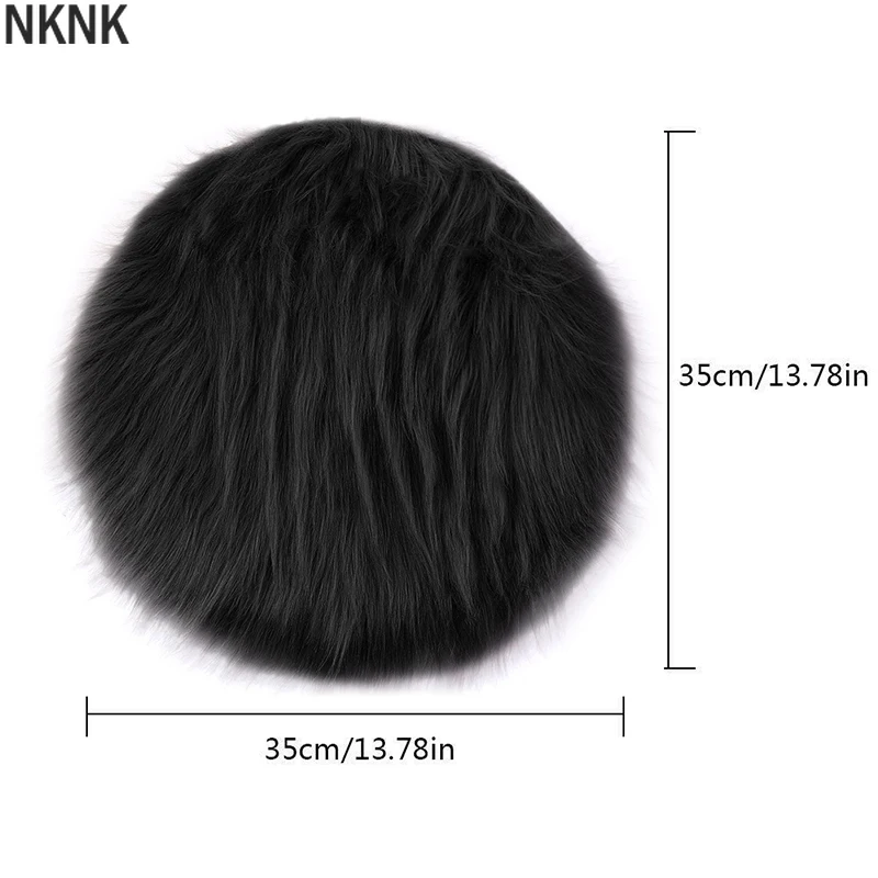Твердые Цвет теплая шерсть Круглый Подушка на стул утолщение обеденный