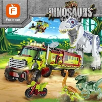 creator expert tyrannosaurus rex dinosaur exploration team series 539 pcs moduler moc building blocks brick jurassic world 2