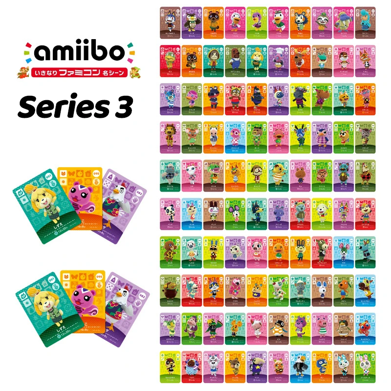 Animal Crossing Amiibo Card Cards Series 1/2/3/4 Work for NS Games（001 to 400）Amiibo Locks Nfc seeds |