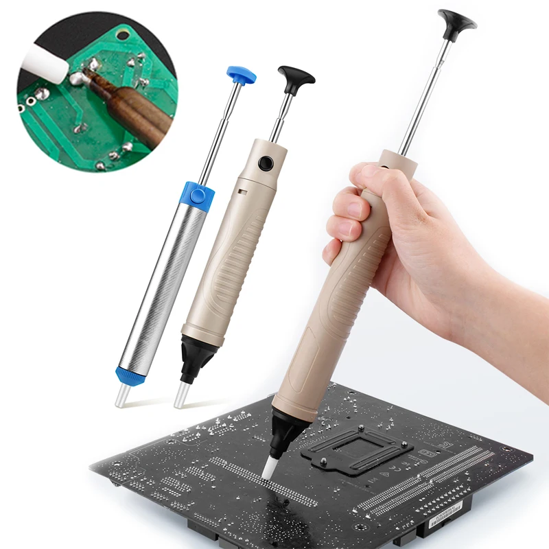 

LUXIANZI Powerful Desoldering Pump Removal Vacuum Soldering Sucker Pen Suction Tin Gun For Electronic Repair Welding Desolder