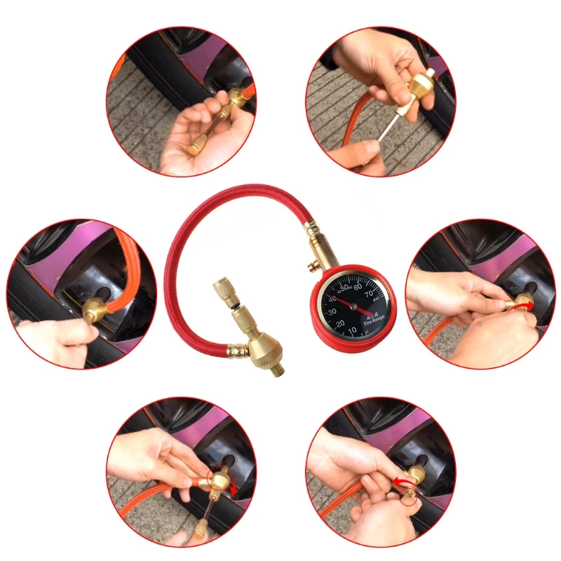 Шина воздуха Давление метр тестер для автотранспортных средств автомобиля
