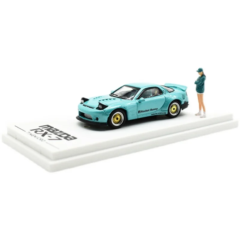 Модель автомобиля под давлением TM 1/64 Mazda RX7 коллекция Tiffany Blue | Игрушки и хобби
