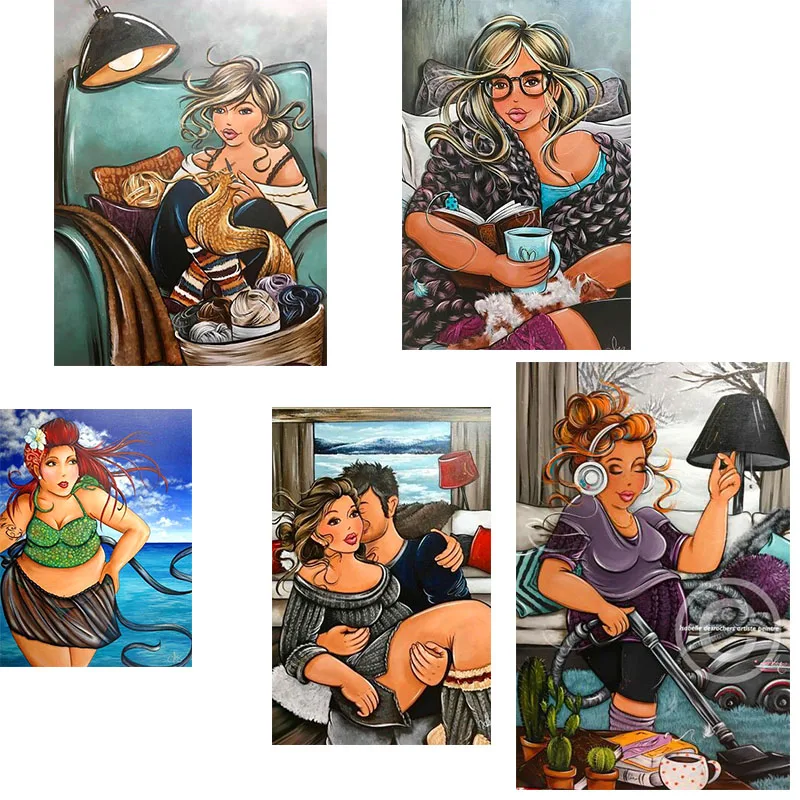 

Diamond Painting 5D Diamonds DIY Sexy Woman Cross Stitch Full Square Drill Embroidery Colorful Handmade Home Room Wall Decor