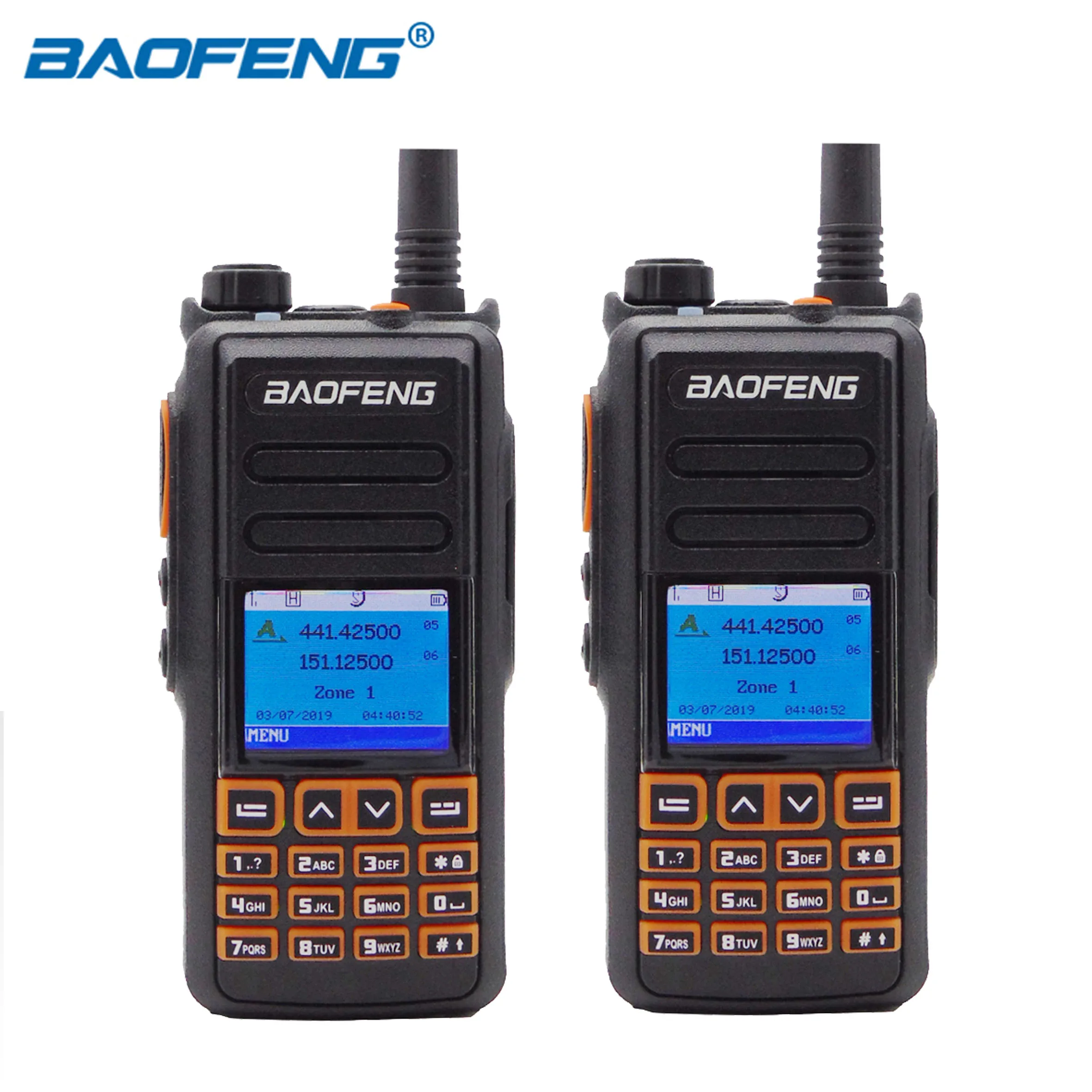 Портативная рация BaoFeng встроенная Цифровая радиостанция GPS Запись двухсторонняя