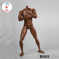 new 16 male narrow shoulder nude body figure black skin b003 for 12 soldier action figure model