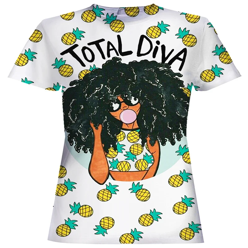 

2021 New Arrival Women T-Shirt 3D Digital Full Printing Fashion Anime Shirt Short Sleeve Harajuku Anime Shirt