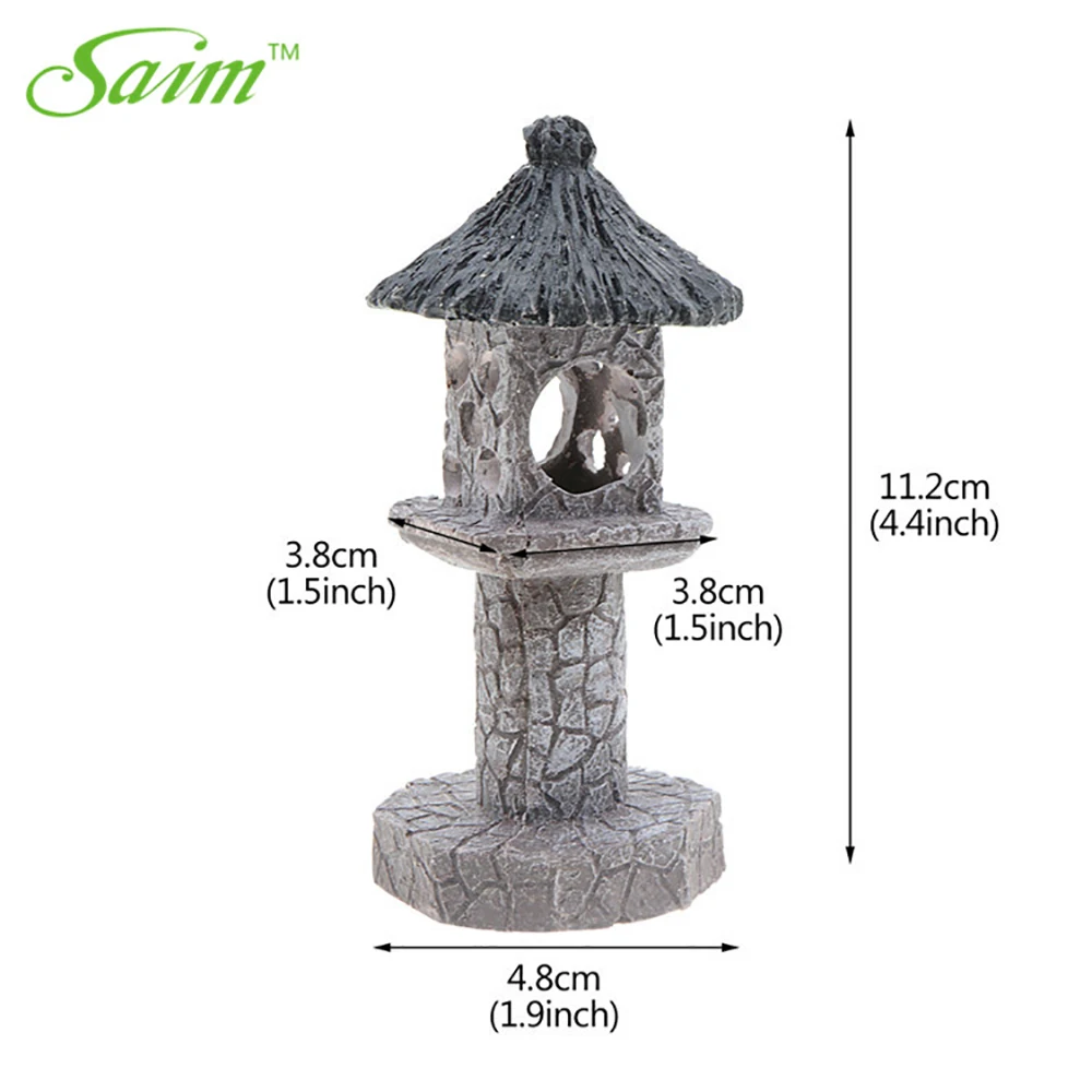 Саим башня Аквариум Украшение Аксессуар Маяк смола Искусственный Рок