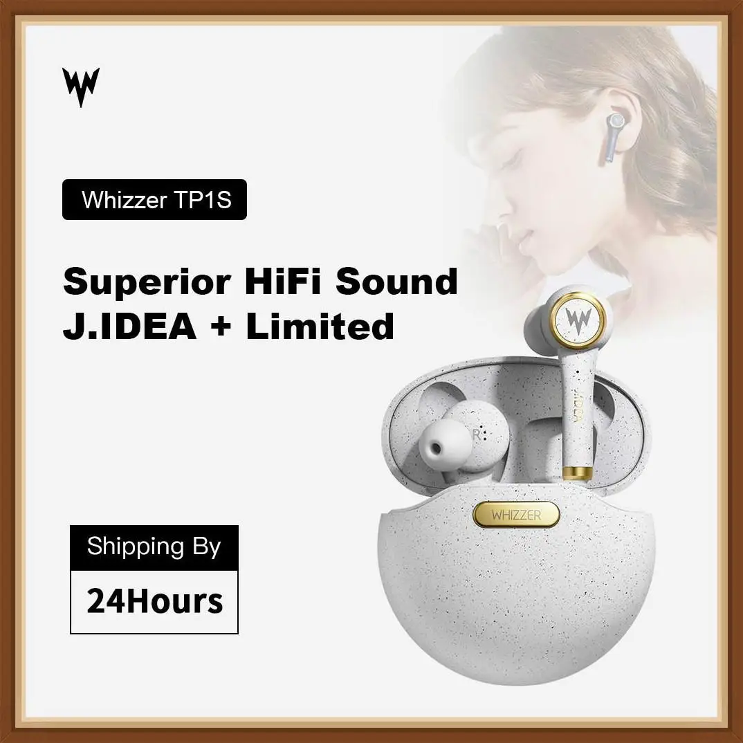 

WHIZZER TP1S Wireless Bluetooth Earphone 3D Stereo Wireless Earphone Fone De Ouvido Kulaklk Dual Microphone Christmas